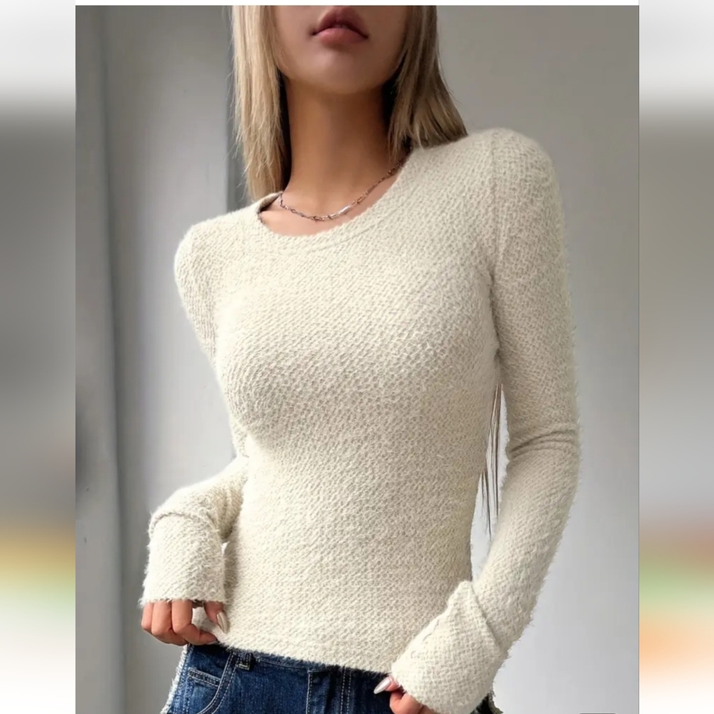 Slim Fit Tweed Sweater